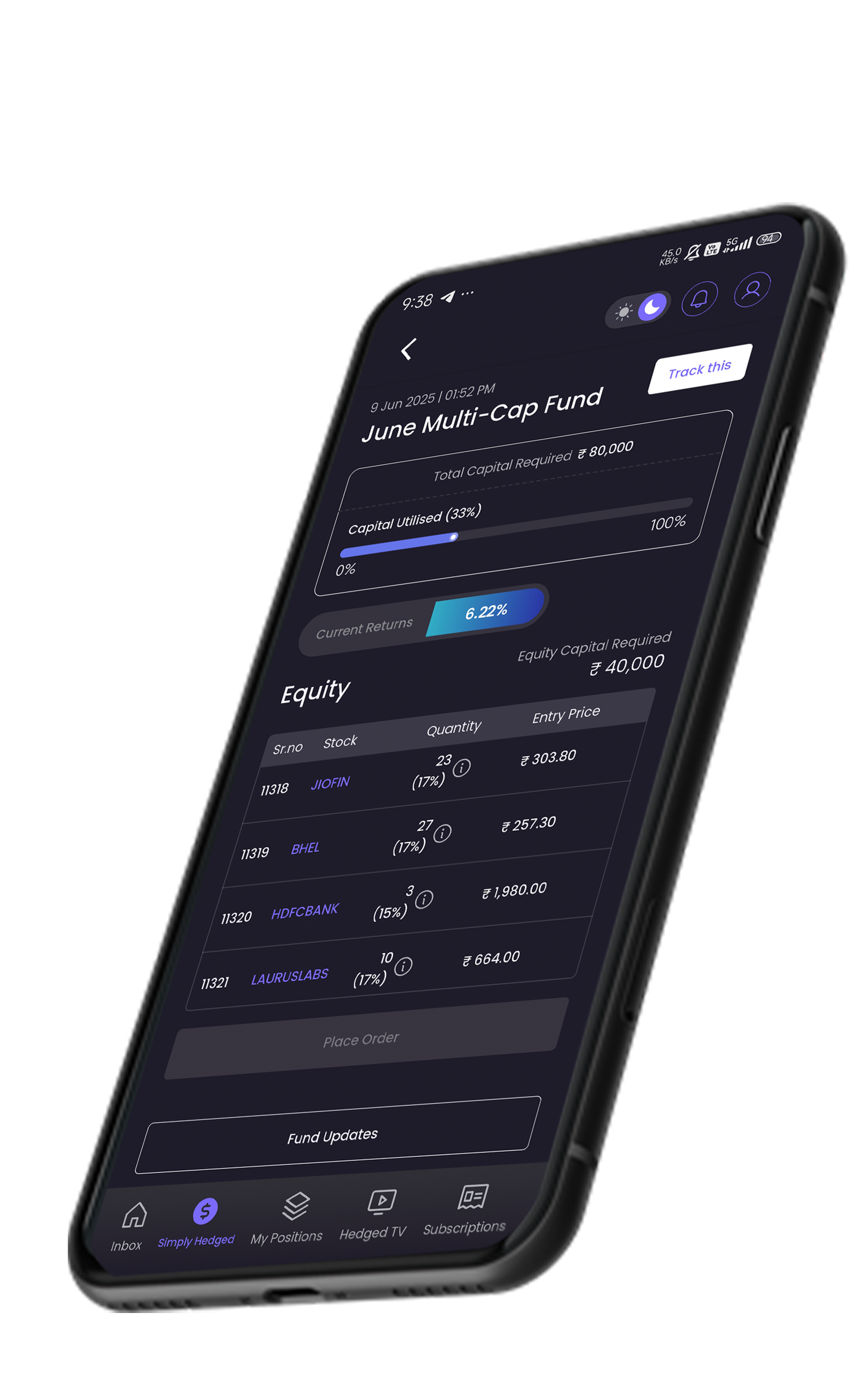 Hedged app